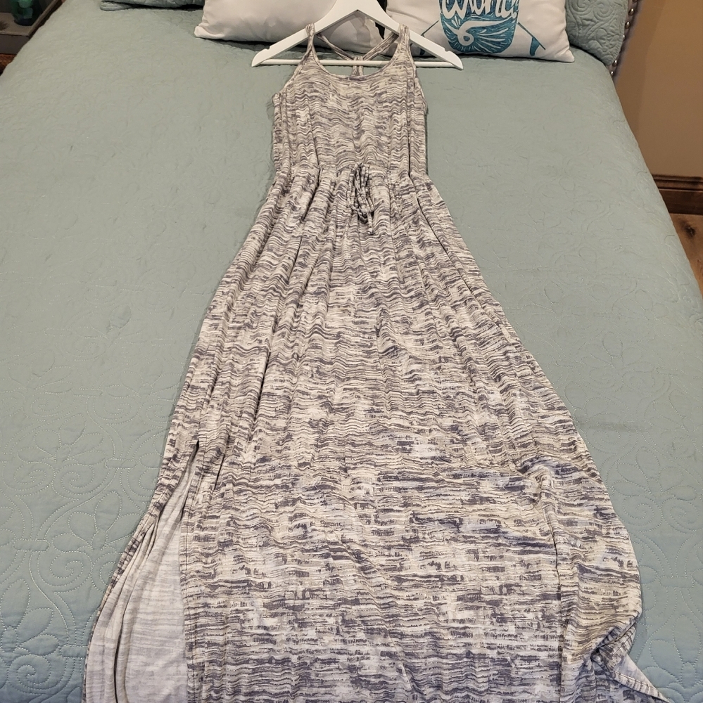 Athleta maxi dress, with built in bra and halter style